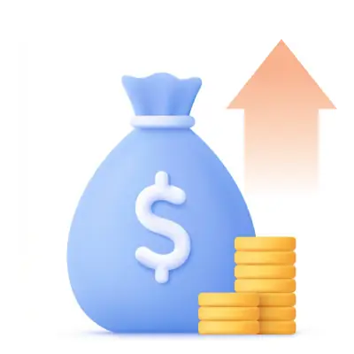 일반 대형 가맹점 돈주머니 일러스트